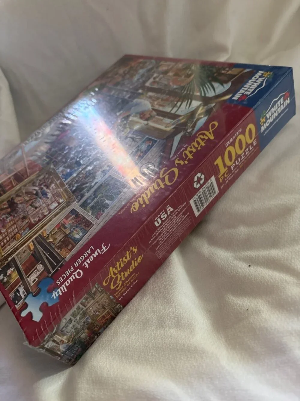 Artists Studio 1000 Piece Puzzle By White Mountain - Large Pieces Made In USA